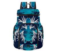 VAPOKF Zaino da basket, borsa sportiva con scomparto per palline e scarpe per calcio, calcio, pallavolo, nuoto, palestra, viaggi, tartaruga tropicale estiva blu