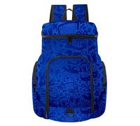 VAPOKF Zaino da basket, borsa sportiva con scomparto per palline e scarpe per calcio, calcio, pallavolo, nuoto, palestra, viaggi, Russia, calcio, sport, motivo blu