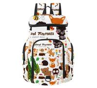 VAPOKF Zaino da basket, borsa sportiva con scomparto per palline e scarpe per calcio, calcio, pallavolo, nuoto, palestra, viaggi, animali del bosco