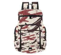 VAPOKF Zaino da basket, borsa sportiva con scomparto per palline e scarpe per calcio, calcio, pallavolo, nuoto, palestra, viaggi, aereo da guerra retrò e aereo
