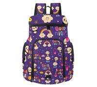 VAPOKF Zaino da basket, borsa sportiva con scomparto per palline e scarpe per calcio, calcio, pallavolo, nuoto, palestra, viaggi, motivo Panda Good Night Sweet Dreams