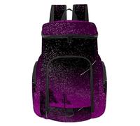 VAPOKF Zaino da basket, borsa sportiva con scomparto per palline e scarpe per calcio, calcio, pallavolo, nuoto, palestra, viaggi, cielo notturno, stelle, cometa