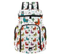 VAPOKF Zaino da basket, borsa sportiva con scomparto per palline e scarpe per calcio, calcio, pallavolo, nuoto, palestra, viaggi, cactus cammelli tribù colorato