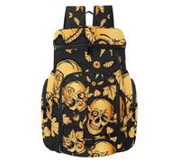 VAPOKF Zaino da basket, borsa sportiva con scomparto per palline e scarpe per calcio, calcio, pallavolo, nuoto, palestra, viaggi, fungo fuori dal teschio