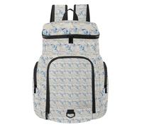 VAPOKF Zaino da basket, borsa sportiva con scomparto per palline e scarpe per calcio, calcio, pallavolo, nuoto, palestra, viaggi, irreale acquerello marmo