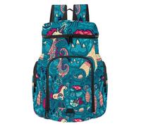 VAPOKF Zaino da basket, borsa sportiva con scomparto per palline e scarpe per calcio, calcio, pallavolo, nuoto, palestra, viaggi, animali fantastici, unicorno, gatto, sirena, drago, UFO