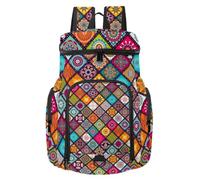 VAPOKF Zaino da basket, borsa sportiva con scomparto per palline e scarpe per calcio, calcio, pallavolo, nuoto, palestra, viaggi, motivo mandala colorato