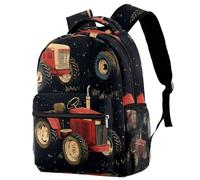 VAPOKF Zaino per la scuola, da viaggio, casual, per donne, adolescenti, ragazze, ragazzi, trattori grunge in fattoria
