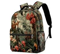 VAPOKF Zaino, zaino per la scuola, da viaggio, casual, per donne, adolescenti, ragazze, ragazzi, scimmia sulla foresta