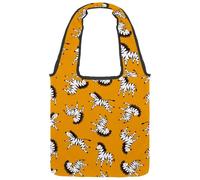 VAPOKF Zebra, borsa tote in tela giallo scuro, da donna, grande, riutilizzabile, borsa a tracolla per scuola, lavoro, ufficio, viaggi, shopping, casual