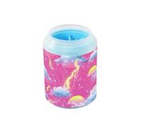 Vapor Wave Style Lightning Red - Kit di pulizia riutilizzabile per cani e gatti di piccola taglia e media taglia