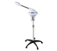 Vapore per viso verticale, per sauna facciale, pulizia pori, ugello girevole a 360°, ozono, vaporizzatore, vaporizzazione, 750 W, 680 ml