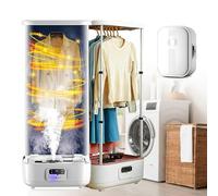 Vapore pieghevole 900 W - Macchina automatica per stirare e piegare con asciugatura delicata, riduzione degli odori