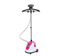 Vapore verticale per indumenti, potenza 1700 W, serbatoio 1,7 L, flusso di vapore: 30 g/min, testa di rilascio precisa (rosa)