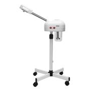 Vapore viso 2 in 1, 800 W, per sauna facciale, pulitore a vapore con ugello girevole, 112-132 cm, altezza regolabile, per saloni di bellezza