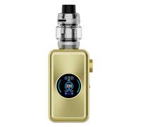 Vaporesso GEN MAX Kit | 220W Vaporesso GEN MAX Mod -Vape DL - 6ml Auto-Open Top iTank T Clearomizer Fit GTI Mesh Coil (Gti 0.2Ω/ 0.4Ω) E Cigarette Vaporizer No Nicotine No Liquid (Oro platino)