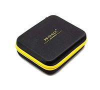 Vaporetto/Vapo Hardcase per riporre liquidi, vaporizzatore e accessori | Maniglia per il trasporto Per viaggiare - nero giallo - idrorepellente | Multi-Bag | 19cm x 15cm x 6,5cm by Hi-SHOCK