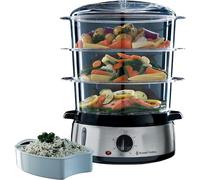 Vaporiera 9,0 l Multicottura 3 contenitori per cottura a vapore lavabili in