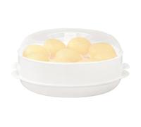 Vaporiera a microonde con coperchio e vassoio, grande vaporizzatore per verdure per cucinare gnocchi, verdure, pesce, contenitore alimentare in PP per una cucina sana