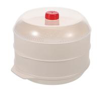 Vaporiera Beige per Strato Doppio a Verdure al Microonde