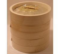 Vaporiera di bambù - bambù - 5 pezzi - Ø 13 cm - ottima qualità