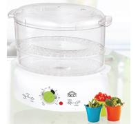 VAPORIERA ELETTRICA COTTURA A VAPORE CUOCITORE DG2334 DCG DUE CESTELLI DG 2334
