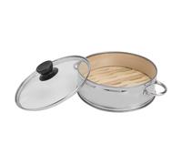 Vaporiera in Bambu Steamer Vapore Cucina Piroscafo Alimentare Pratico