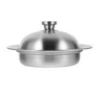 Vaporiera Multifunzione in Acciaio Inossidabile per Casa e Ristorante | Design Pratico e Durevole, Colore Argento, Legno, per Cottura a Vapore Quotidiana