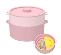 Vaporiera per Microonde,Resistente al Calore Doppio Strato | Pentola per Cottura a Vapore in Microonde per Verdure - Per Verdure Cibo per Bambini Cucina Cottura a Vapore Conservazione