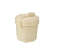 Vaporiera Per Riso Microonde, Contenitore Microonde Rice Cooker Mini Cuociriso Cottura A Vapore Microonde Contenitori Per Alimenti Con Coperchio Cuoci Riso Al Microonde (Bianco-A)