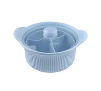 Vaporizador De Verduras Para Microondas - Cocedor Con Compartimento De Silicona De 23x23x10cm | Tazón De Vapor Grande | Vaporizador Apto Para Lavavajillas | Accesorio De Cocina En Microondas