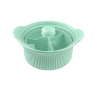 Vaporizador De Verduras Para Microondas - Cocedor Con Compartimento De Silicona De 23x23x10cm | Tazón De Vapor Grande | Vaporizador Apto Para Lavavajillas | Accesorio De Cocina En Microondas