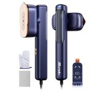 Vaporizzatore e ferro da stiro 2 in 1 per vestiti, riscaldamento rapido 1200 W, mini ferro portatile per indumenti portatile, dimensioni da viaggio con grande pannello termico in ceramica, rimozione