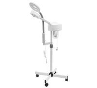 Vaporizzatore facciale 2 in 1 combinazione, vaporizzatore di ozono, salone, spa, lente d'ingrandimento, umidificatore con lente d'ingrandimento a LED, per clinica di bellezza, spa estetica medica