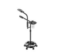Vaporizzatore facciale con lampada a LED con ingrandimento 3X, professionale 2 in 1, vaporizzatore per salone spa, sbiancamento della pelle, circolazione sanguigna e rimozione dei sedimenti