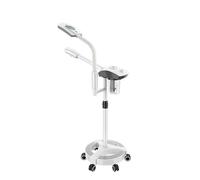 Vaporizzatore facciale con lampada d'ingrandimento per uso professionale e domestico, favorisce la circolazione e illumina la pelle