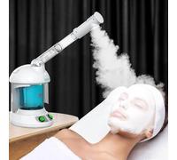 Vaporizzatore facciale nano ionico con braccio girevole a 360° - Vaporizzatore viso caldo portatile per una pulizia profonda, sbloccare i pori e la cura della spa domestica - uso personale o salone