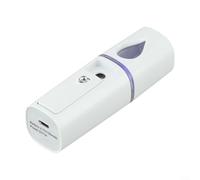 Vaporizzatore facciale nebulizzatore con semplice funzionamento con un pulsante, perfettamente progettato per rinfrescare rapidamente la pelle in qualsiasi momento ne hai bisogno (bianco)