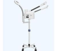 Vaporizzatore facciale professionale 3 in 1 con lampada d'ingrandimento 5X, riscaldamento PTC aggiornato, vapore caldo e freddo, per saloni di casa, spa e bellezza