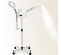 Vaporizzatore facciale professionale con lampada d'ingrandimento 5X, 2 in 1, per estetista, vaporizzatore facciale, vaporizzatore facciale per salone di bellezza, cura della pelle