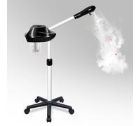 Vaporizzatore facciale professionale su ruote, vapore facciale all'ozono con impostazione dell'ora, supporto regolabile in altezza per spa, salone e uso domestico