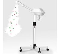 Vaporizzatore facciale professionale su ruote, vaporizzatore per estetista con nebbia calda di ozono, vapore viso per pulizia profonda del viso, vapore per la cura del viso per la cura personale o spa