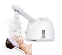 Vaporizzatore facciale, umidificatore professionale a nebbia calda con braccio estensibile e spruzzatore girevole a 360°, temperatura vapore 40-45 °C per spa idratante e trattamento della pelle