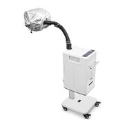 Vaporizzatore per capelli con micro nebulizzazione disintossicante per lavaggio dei capelli, sedia reclinabile, accessorio professionale per parrucchieri, spa, barbieri (LED Deco Draw 6th Gene bianco