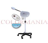 VAPORIZZATORE VISO PROFESSIONALE 2 FUNZIONI OZONO CROMOTERAPIA A LED ESTETISTA