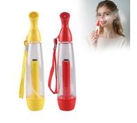 Vaporizzatori Nebulizzatori Manuali - Vaporizzatori Deau Manuali Ricaricabili, Spray Portatile In Plastica Spray Acqua Ideale Raffreddare Viso E Corpo, 22 Cm (Rosso+Giallo)
