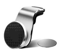 VAPORVERSE 1 Pezzo Supporto Cellulare Auto Magnetico per Fiat Tipo Hatchback/Kombi 2015-2020, Calamita N38 Potente, Rotazione 360 Gradi Clip Bocchetta d'Aria,Silver