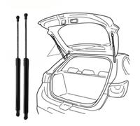 VAPORVERSE 2 Pezzi Molle a Gas Pistoncini per Baule Portellone Posteriore per Opel Corsa D E F 2006-2024 2025, Asta Portellone Bagagliaio Posteriore Ammortizzatori