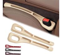 VAPORVERSE 2 Pezzi Strisce di Separazione del Sedile per Kia NIRO 2017-2022 2023-2025, Striscia a Prova di Perdite sul Lato del Sedile Accessori Auto Decorativi,Beige