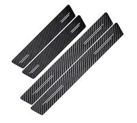 VAPORVERSE 4 Pezzi Battitacco Auto Protezione per Hyundai Kona SX2 EV Elektro 2024 2025, Fibra di Carbonio Battitacco Adesivi Soglia Adesivi Listelli Sottoporta AntiGraffio